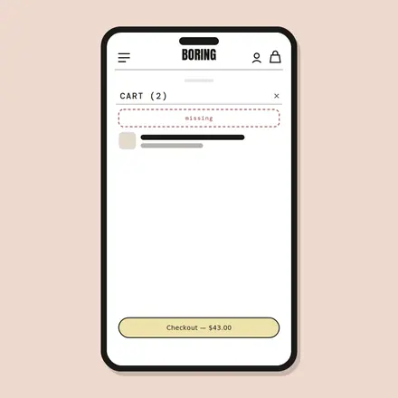 Free-shipping bar before